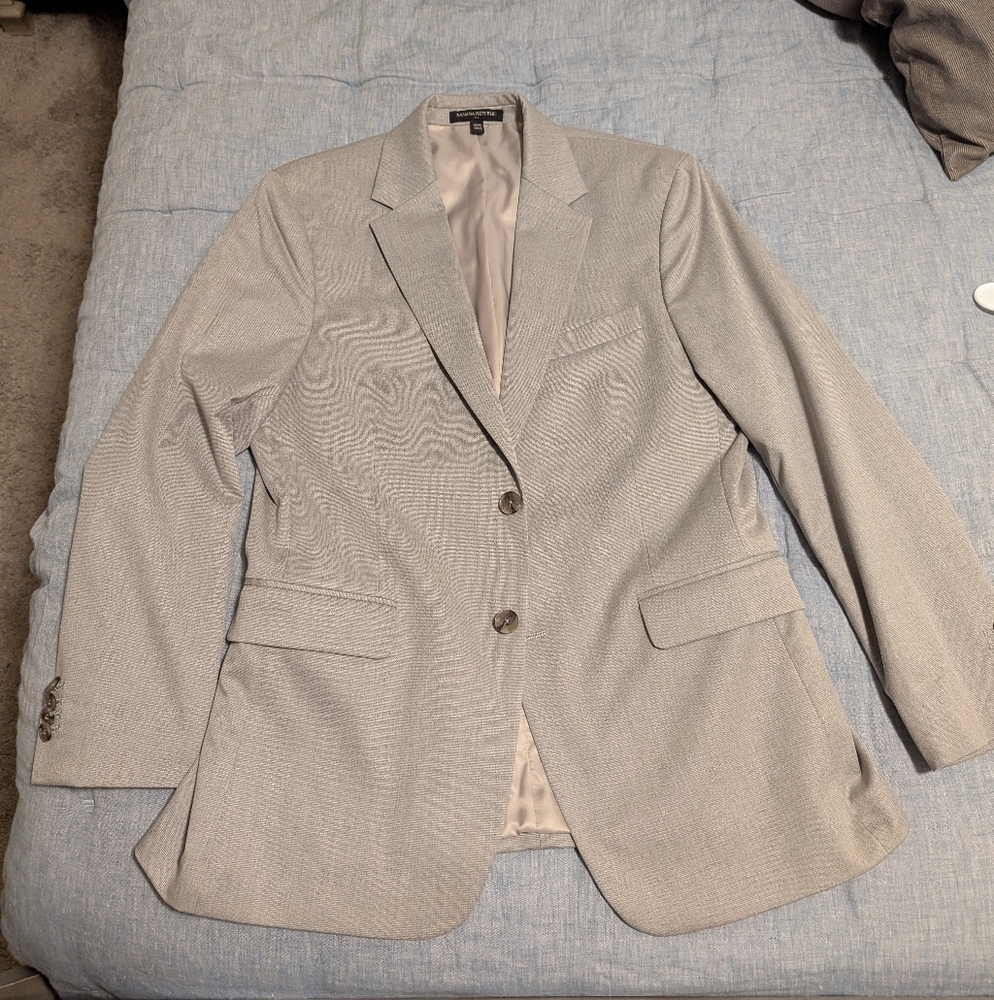 Banana Republic Taupe suit jacket and pants